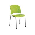 Safco Safco 6805GN Reve Green Guest Chair with Straight Leg Round Back - 33.5 x 19 x 24.5 in. - Pack of 2 6805GN